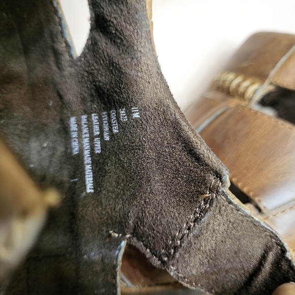 RJ Colt men's leather sandels, 11, Brown - Picture 5 of 7